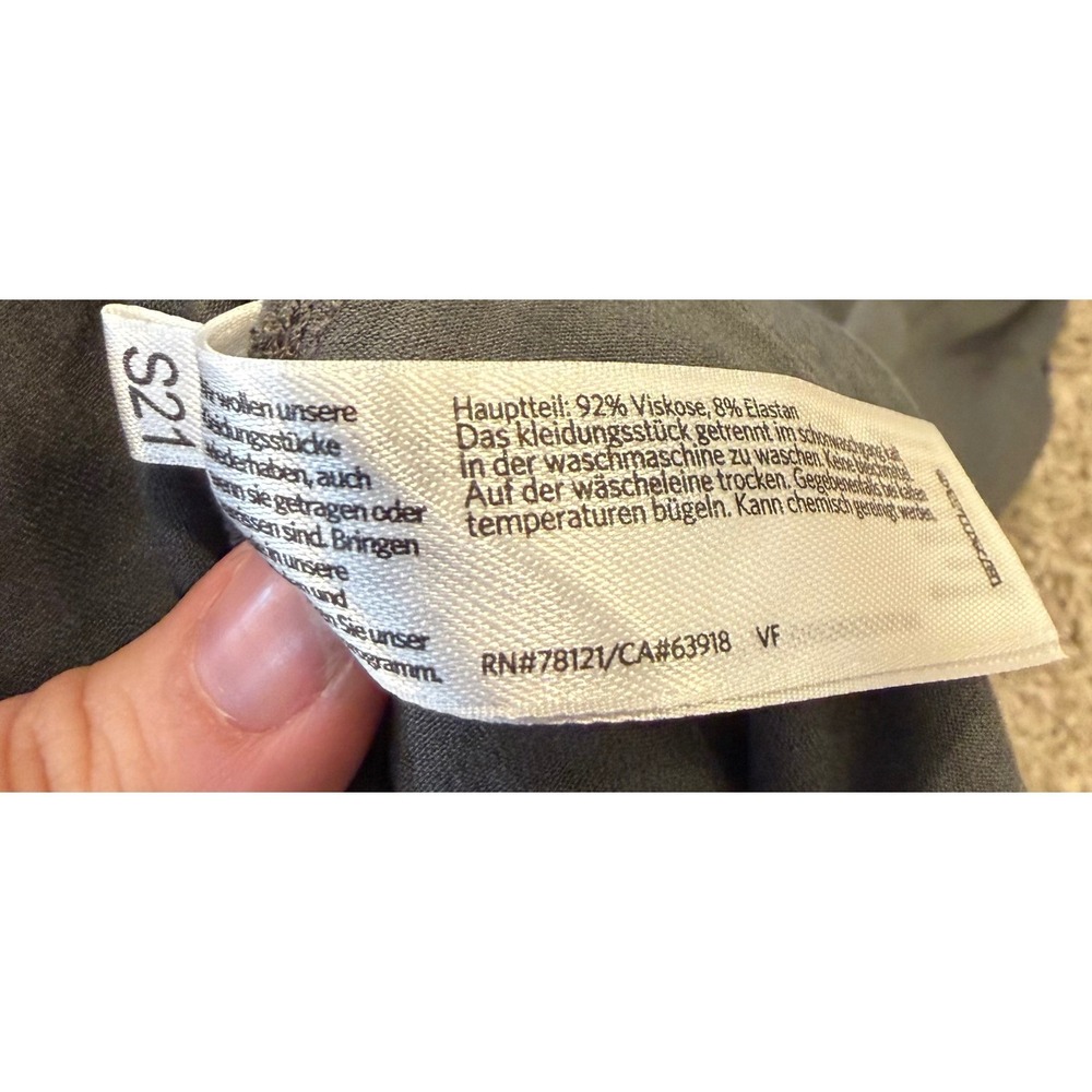 Eileen Fisher Womens Charcoal Grey Viscose Jersey Tapered Pants S21 Small‎ - Picture 6 of 9